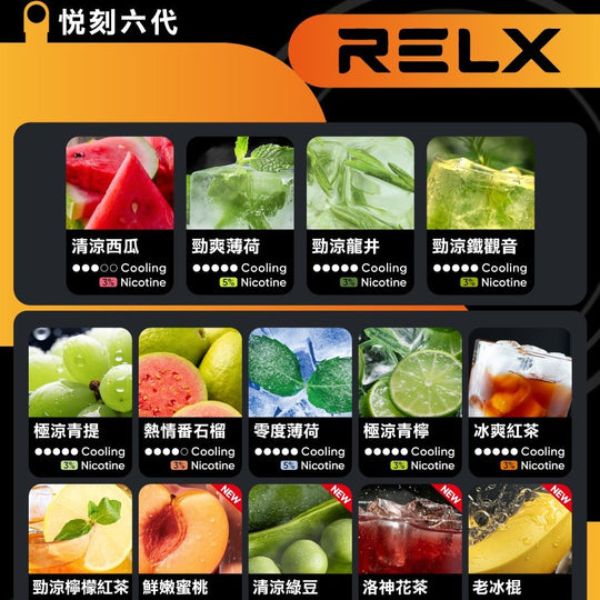 RELX悅刻六代煙彈 買五送一